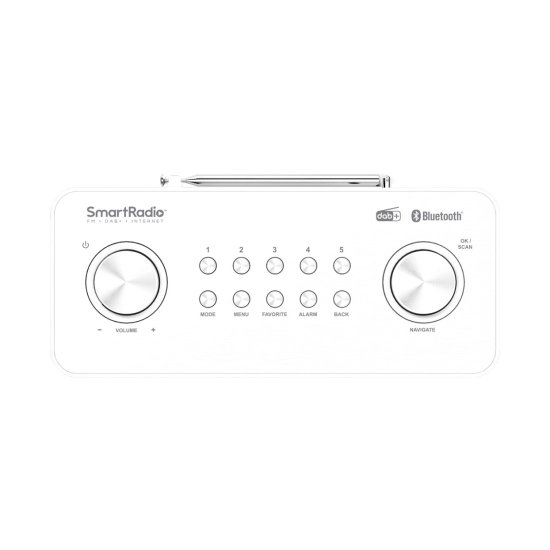 Radio prijemnik KENWOOD CR-ST100S-W, DAB+, FM, WiFi, Bluetooth, USB, bijeli