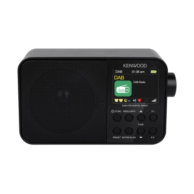 Prijenosni radio uređaj KENWOOD CR-M30DAB-B, DAB+, FM, Bluetooth, USB-C, punjiva baterija, crni   - Radio prijemnici