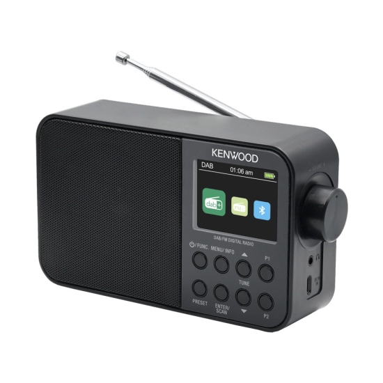 Prijenosni radio uređaj KENWOOD CR-M30DAB-B, DAB+, FM, Bluetooth, USB-C, punjiva baterija, crni