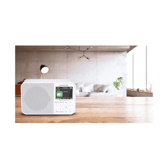 Prijenosni radio uređaj KENWOOD CR-M30DAB-W, DAB+, FM, Bluetooth, USB-C, puniva baterija, bijeli