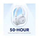 Slušalice ANKER Soundcore Space Q45, on-ear, bežične, Bluetooth, USB C, 3.5mm, bijele