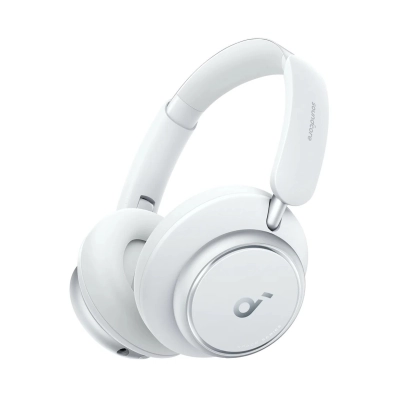 Slušalice ANKER Soundcore Space Q45, on-ear, bežične, Bluetooth, USB C, 3.5mm, bijele   - Audio slušalice