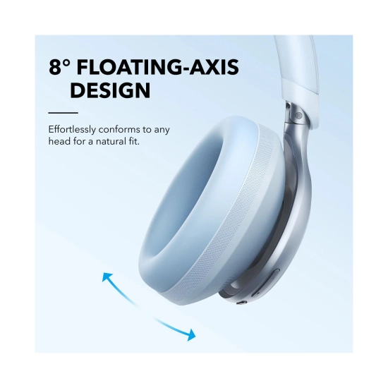 Slušalice ANKER Soundcore Space One, on-ear, bežične, Bluetooth, USB C, 3.5mm, plave