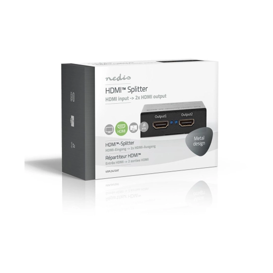 Razdjelnik HDMI 1u2 NEDIS VSPL3472AT, 4K@60Hz Razdjelnik HDMI 1u2 NEDIS VSPL3472AT, 4K@60Hz
