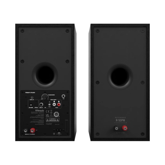 Zvučnici KLIPSCH R-50PM EUA, bookshelf, aktivni, par, crni Zvučnici KLIPSCH R-50PM EUA, bookshelf, aktivni, par, crni