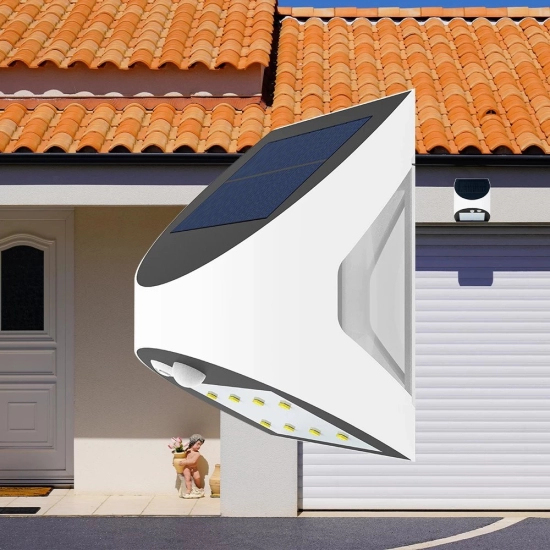 Solarna svjetiljka zidna Braytron BG36-00130 3W 6500K 105x130mm IP54 sa senzorom bijela 