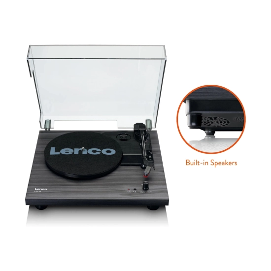 Gramofon LENCO LS-10BK, RCA izlaz, 3.5mm, zvučnici 2x 6W, crni Gramofon LENCO LS-10BK, RCA izlaz, 3.5mm, zvučnici 2x 6W, crni