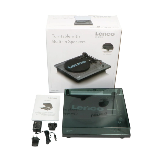 Gramofon LENCO LS-10BK, RCA izlaz, 3.5mm, zvučnici 2x 6W, crni Gramofon LENCO LS-10BK, RCA izlaz, 3.5mm, zvučnici 2x 6W, crni