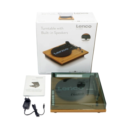 Gramofon LENCO LS-10WD, RCA izlaz, 3.5mm, zvučnici 2x 6W, wood