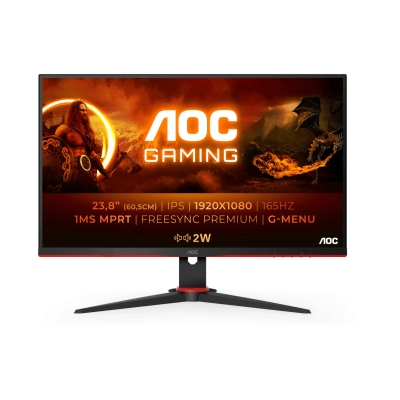 Monitor 23.8incha AOC 24G2SPAE, FHD, IPS, 165Hz, 1ms, 300cd/m2, 1000:1, zvučnici, crni   - AOC