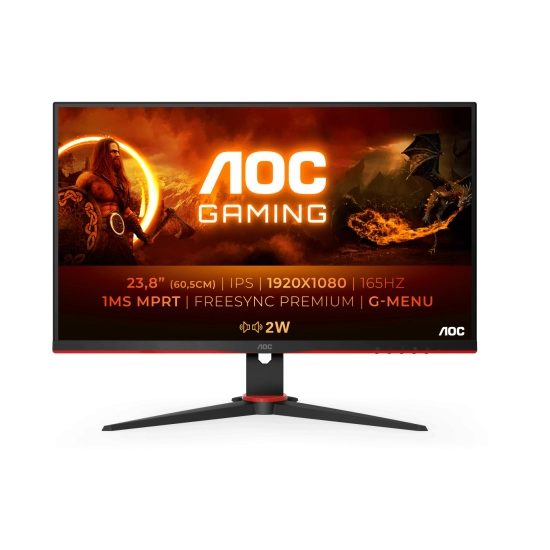 Monitor 23.8incha AOC 24G2SPAE, FHD, IPS, 165Hz, 1ms, 300cd/m2, 1000:1, zvučnici, crni