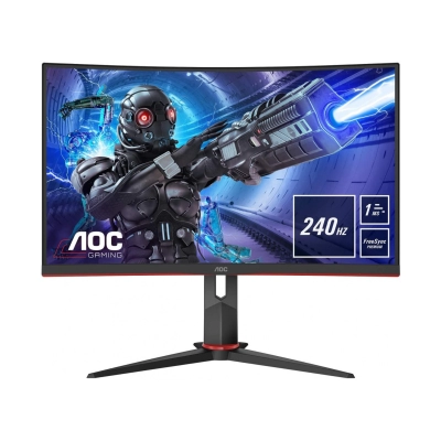 Monitor 31.5incha AOC C32G2ZE, FHD, VA, 240Hz, 1ms, 300cd/m2, 4000:1, zakrivljeni, crni   - AOC