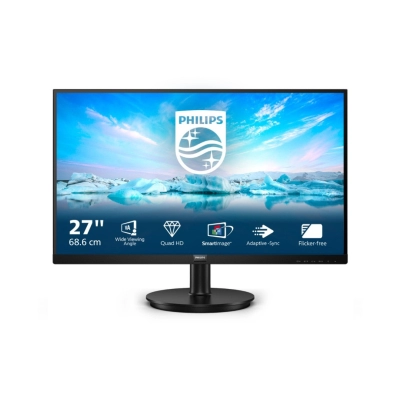 Monitor 27incha PHILIPS 275V8LA, QHD, VA, 75Hz, 4ms, 250cd/m2, 4000:1, zvučnici, crni   - Philips