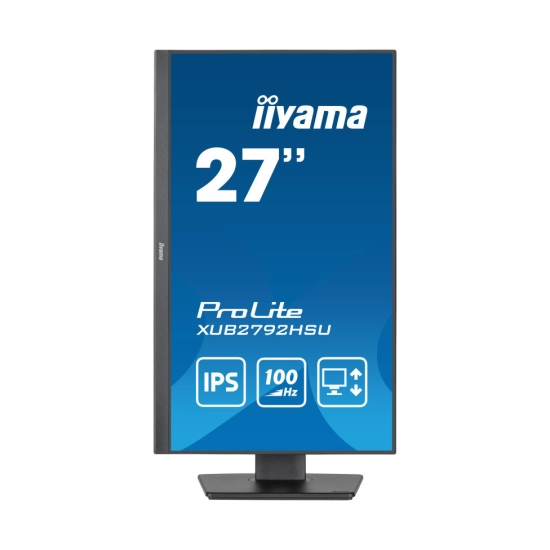 Monitor 27incha IIYAMA ProLite XUB2792HSU-B6, FHD, IPS, 100Hz, 0.4ms, 250cd/m2, 1300:1, 4x USB, pivot, zvučnici, crni