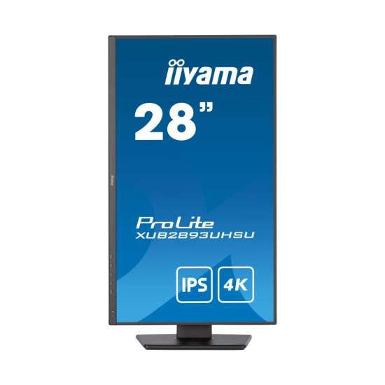 Monitor 28incha IIYAMA ProLite XUB2893UHSU-B5, 4K UHD, IPS, 60Hz, 3ms, 300cd/m2, 1000:1, 4x USB, pivot, zvučnici, crni