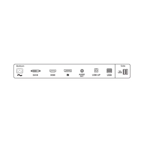 Monitor 24incha PHILIPS 245B1, QHD, IPS, 75Hz, 4ms, 250cd/m2, 1000:1, 4x USB, pivot, zvučnici, crni