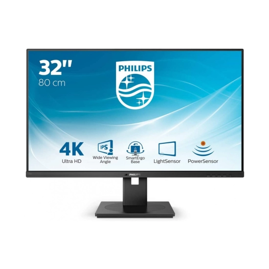 Monitor 32incha PHILIPS 328B1, 4K UHD, VA, 60Hz, 4ms, 350cd/m2, 3000:1, 4x USB, zvučnici, crni