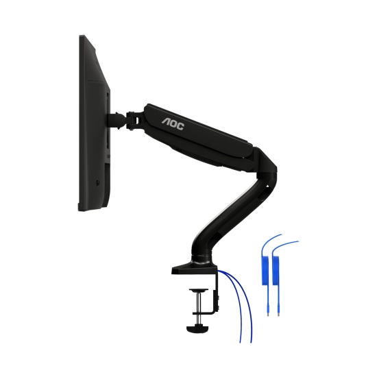 Nosač za monitor AOC AS110DX, 13-27incha, stolni, USB HUB, crni