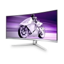 Monitor 34incha PHILIPS Evnia 34M2C8600, WQHD, QD OLED, 175Hz, 0.03ms, 450cd/m2, 1000000:1, USB-C, 4x USB, zakrivljeni, zvučnici, srebrni