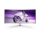 Monitor 34incha PHILIPS Evnia 34M2C8600, WQHD, QD OLED, 175Hz, 0.03ms, 450cd/m2, 1000000:1, USB-C, 4x USB, zakrivljeni, zvučnici, srebrni