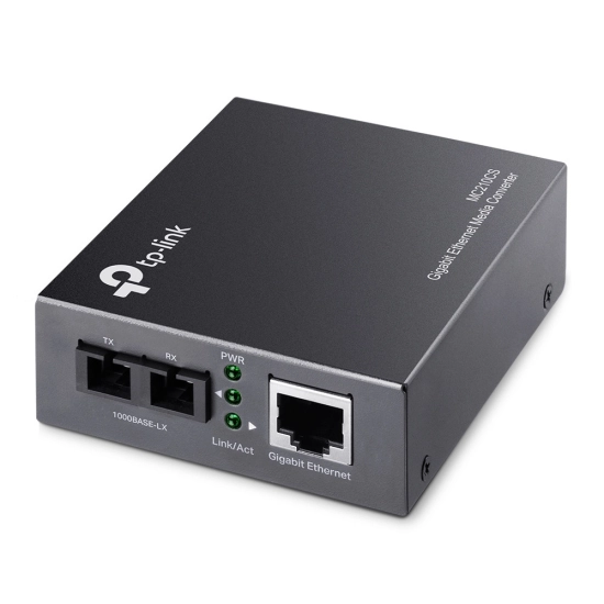 TP-Link MC210CS Gigabit optički pretvarač 1000M RJ45 u 1000M, single-mode SC, Full-duplex, do 15Km TP-Link MC210CS Gigabit optički pretvarač 1000M RJ45 u 1000M, single-mode SC, Full-duplex, do 15Km