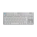 Tipkovnica LOGITECH G915 TKL, 920-009664, mehanička, Tactile, bežična, WiFi, Bluetooth, micro USB, RGB, US Layout, bijela