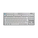 Tipkovnica LOGITECH G915 TKL, 920-009664, mehanička, Tactile, bežična, WiFi, Bluetooth, USB micro B 2.0, RGB, US Layout, bijela