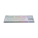 Tipkovnica LOGITECH G915 TKL, 920-009664, mehanička, Tactile, bežična, WiFi, Bluetooth, USB micro B 2.0, RGB, US Layout, bijela