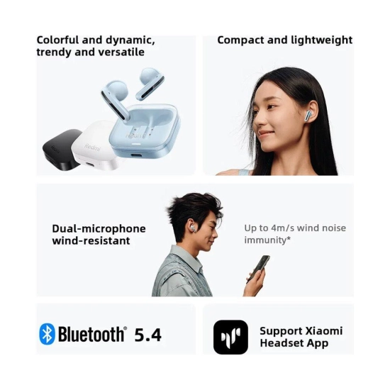 Slušalice XIAOMI Redmi Buds 6 Active, in-ear, bežične, Bluetooth, plave