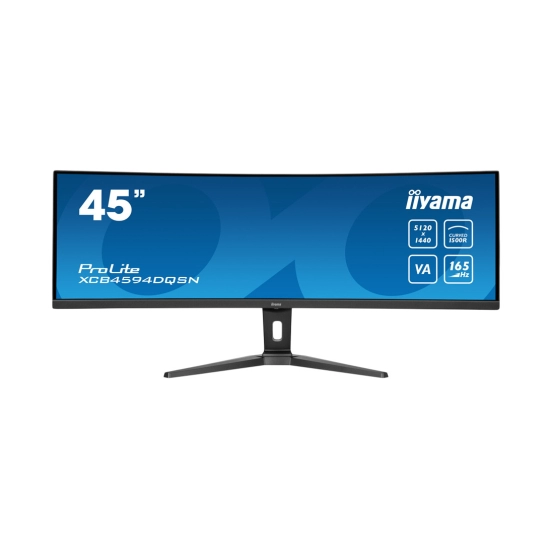 Monitor 45incha IIYAMA XCB4594DQSN-B1, Dual QHD, VA, 165Hz, 0.8ms, 450cd/m2, 3000:1, USB-C, 3x USB, RJ45, KVM, zakrivljeni, zvučnici, crni