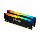 Memorija PC4-25600, 32GB, KINGSTON FURY Beast RGB, KF432C16BB12AK2/32, DDR4, 1600MHz, 2x16GB kit