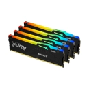 Memorija PC5-44800, 64GB, KINGSTON FURY Beast RGB, KF556C40BBAK4-64, DDR5, 2800MHz, 4x16GB kit