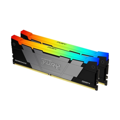 Memorija PC4-25600, 16GB, KINGSTON FURY Renegade RGB, KF432C16RB2AK2/16, DDR4, 1600MHz, 2x8GB kit   - Kingston