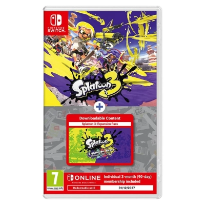 Igra za NINTENDO Switch, Splatoon 3 + Expansion pass + 3M NSO   - Nintendo