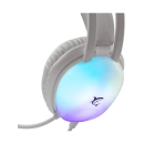 Slušalice WHITE SHARK Peacock GH-2444, žične, za PC/PS5/PS4/Xbox/MAC, mikrofon, 3.5mm, RGB, bijele