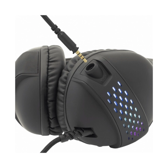 Slušalice WHITE SHARK OX GH-2140, žične, za PC/PS5/PS4/Xbox/MAC, mikrofon, 3.5mm, RGB, crne