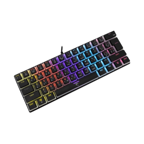Tipkovnica WHITE SHARK Ashiko GK-2202, mehanička, Blue switch, USB A, LED, HR Layout, crna