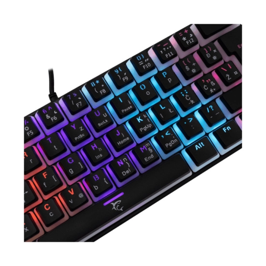 Tipkovnica WHITE SHARK Ashiko GK-2202, mehanička, Blue switch, USB A, LED, HR Layout, crna