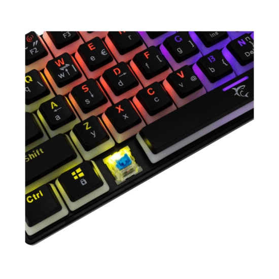 Tipkovnica WHITE SHARK Ashiko GK-2202, mehanička, Blue switch, USB A, LED, HR Layout, crna