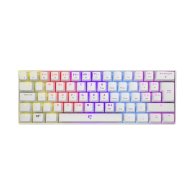 Tipkovnica WHITE SHARK Shinobi GK-2022, mehanička, Brown switch, USB C, LED, HR Layout, bijela - White Shark Tipkovnica WHITE SHARK Shinobi GK-2022, mehanička, Brown switch, USB C, LED, HR Layout, bijela - White Shark