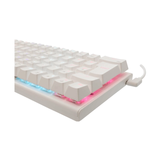 Tipkovnica WHITE SHARK Wakizashi GK-002212, mehanička, Red switch, USB C, LED, HR Layout, bijela Tipkovnica WHITE SHARK Wakizashi GK-002212, mehanička, Red switch, USB C, LED, HR Layout, bijela