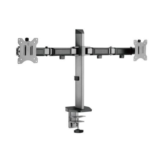 Nosač za monitor WHITE SHARK Amenhotep II GMS-3205, za 2 monitora, 17-32incha, stolni Nosač za monitor WHITE SHARK Amenhotep II GMS-3205, za 2 monitora, 17-32incha, stolni