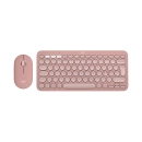 Tipkovnica + miš LOGITECH Pebble 2, 920-012241, bežična slim, Bluetooth, roza