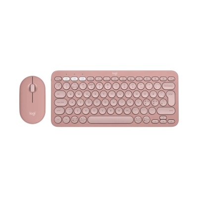 Tipkovnica + miš LOGITECH Pebble 2, 920-012241, bežična slim, Bluetooth, roza - Tipkovnica + miš Tipkovnica + miš LOGITECH Pebble 2, 920-012241, bežična slim, Bluetooth, roza - Tipkovnica + miš