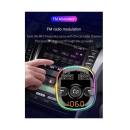 FM transmiter za auto BC52L, LED zaslon, Bluetooth, Card Reader, 2x USB, QuickCharge 3.0, crni