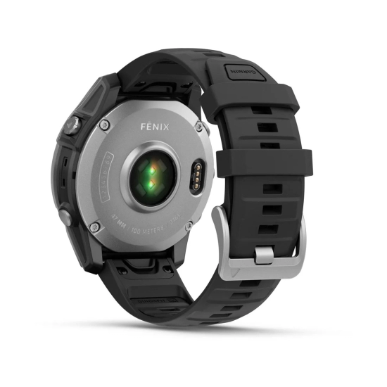 Pametni sat GARMIN fenix E 010-03025-00, 47mm, srebrni, crni remen