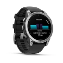 Pametni sat GARMIN fenix E 010-03025-00, 47mm, srebrni, crni remen