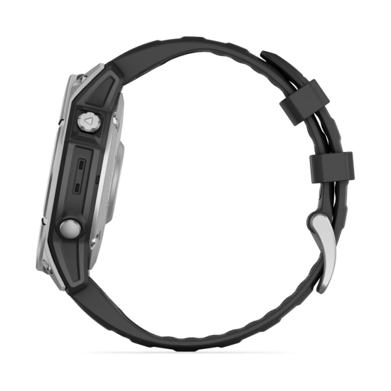 Pametni sat GARMIN fenix E 010-03025-00, 47mm, srebrni, crni remen