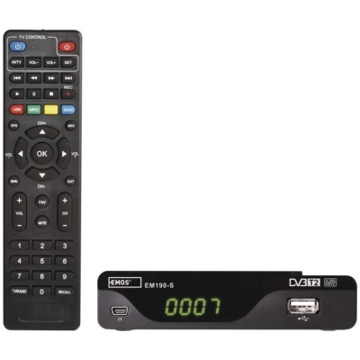 TV tuner EMOS EM190-S, DVB-T2 HEVC/H.265