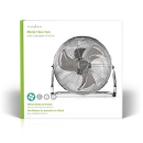 Ventilator NEDIS FNFL10CCR40, podni, 40cm, metalni